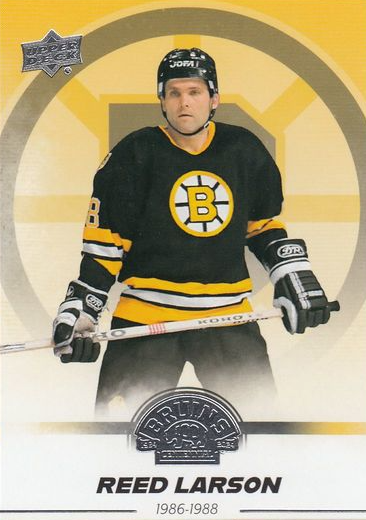 řadová karta REED LARSON 23-24 UD Boston Bruins Centennial číslo 84